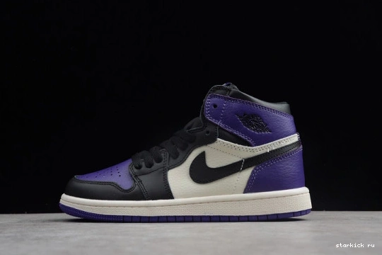 Retro Kid Jordan 'Court  1 OG Air Kids 555088-501 Purple' High 555088-501 0418